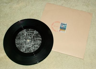 Get Up Kids, The / Braid - Post Marked Stamps #4 [Black w/ Tan Sleeve of 1100]