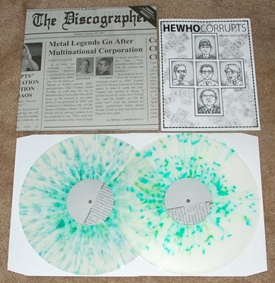 Hewhocorrupts - The Discographer (2X12") [Clear/Green Splatter & White/Green Splatter of 100]