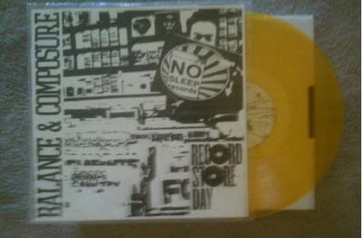 Balance and Composure | Only Boundaries | 2011 RSD No Sleep NSR018 | trans orange | /50 |