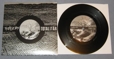 Tragedy / Totalitar - Split 7" | Armageddon Label, armageddon-05 | black