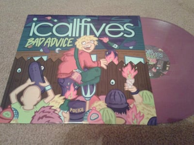 I Call Fives - Bad Advice | Purple w/ screen-printed b-side | 136/150 (2010) BR001