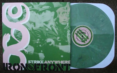 Strike Anywhere - Iron Front [LP - green mix] - Bridge Nine - B9R126 - /1000