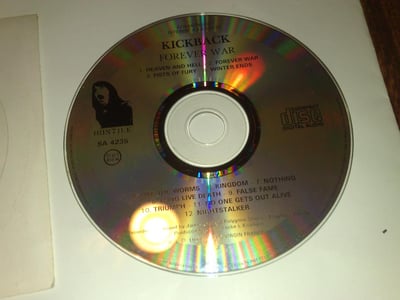 CD - Kickback - Forever War - No Artwork - Promo CD Acetate - Card Sleeve - 1997 - 12 - Hostile Record/Delabel