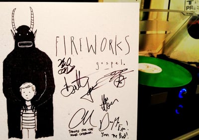 Fireworks - "Gospel" (Opaque Lime Green Vinyl) *Autographed by All Members *