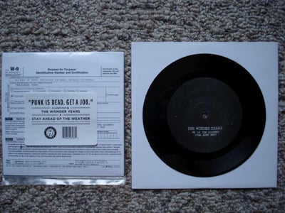 The Wonder Years/Stay Ahead Of The Weather - Punk Is Dead. Get A Job Split (Black) /200