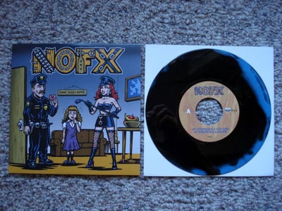 NOFX - My Stepdad's A Cop And My Stepmom's A Domme (Blue/Black Swirl) /1008