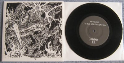 Doraid / Digraphia - Battle Of The Pagan Evil Deities Split 7" | Torture Machine Records, torture-17 | black