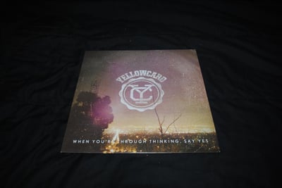 Yellowcard - When You're Through Thinking, Say Yes | (Purple Marble - LT 500) [1st on Hopeless Records]