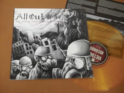 12" - All Out War - For Those Who Were Crucified - 1998 - 13 - Victory Records - Gold - Limited Edition #/600 (2nd Press)