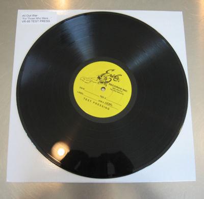 12" - All Out War - For Those Who Were Crucified - 1998 - 13 - Victory Records - Black - Limited Edition Test Press #/8 (1st Press)