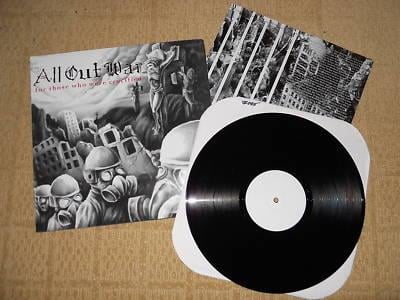 12" - All Out War - For Those Who Were Crucified - 1998 - 13 - Victory Records - Black - Limited Edition Test Press #/7 (2nd Press)