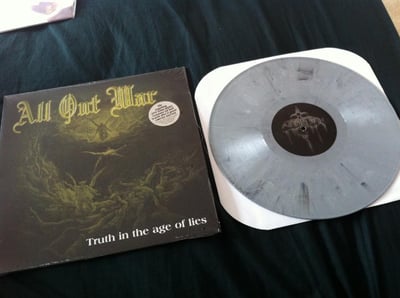 12" - All Out War - Truth In The Age Of Lies - 2012 - 11 - Organized Crime Records - Grey - Limited Edition #/350