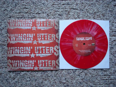 Swingin' Utters - The Librarians Are Hiding Something (Red w/ White Splatter) /350