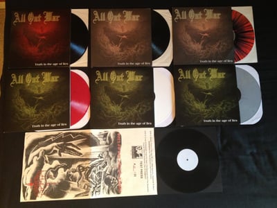 12" - All Out War - Truth In The Age Of Lies - 2012 - 11 - Organized Crime Records - Solid Red - Limited Edition #/150