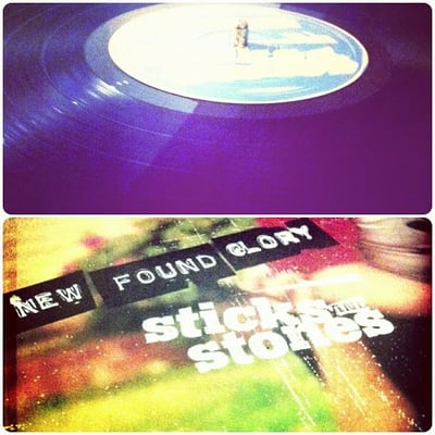 New Found Glory - Sticks And Stones - 2nd Press - Clear Blue - /600 - Epitaph