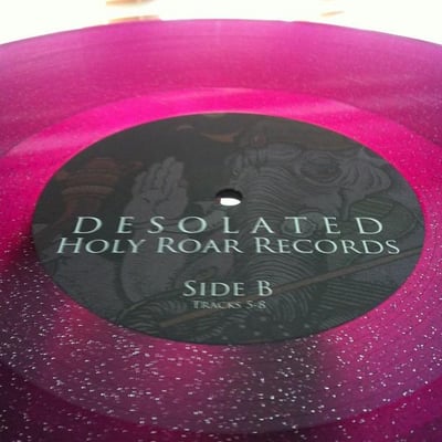Desolated - Verse Of Judas - Clear Purple w/Glitter - /100 - Holy Roar