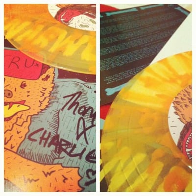 Gnarwolves - Cru - Clear Yellow w/Orange Splatter - /300 - Day By Day/Tangled Talk