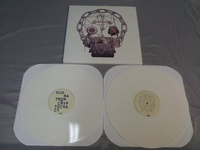 Huoratron - Cryptocracy - 2XLP White, /100 - Last Gang Records.