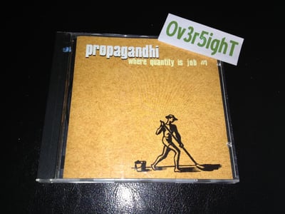 Propagandhi - Where Quantity Is Job #1 (1998) G-7 Welcoming Committee Records