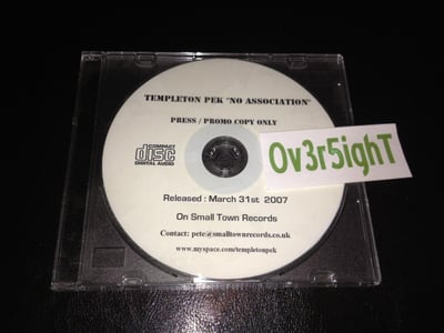 Templeton Pek - No Association (2007) Small Town Records / Promo CD