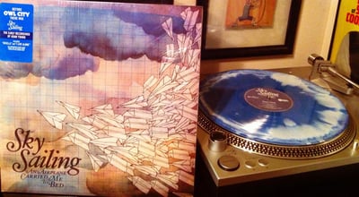 Sky Sailing - "An Airplane Carried Me to Bed" (Sky Blue with White Clouds Vinyl)