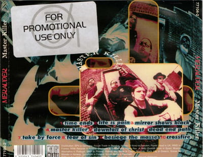 CD - Merauder - Master Killer - Promo CD - Crystal (European Press>'Master Killer Artwork') - Has Promotional Sticker on back artwork) - 1995 - 10 - Century Media