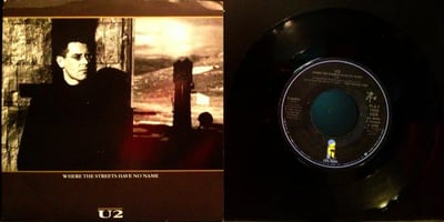 U2 - "Where the Streets Have No Name" Black Vinyl