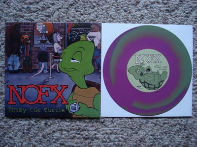 NOFX - 126 Inches Of NOFX: Singles Collection (Special Edition) - Timmy The Turtle (Magenta/Green Swirl) /1207