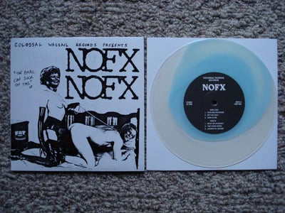 NOFX - 126 Inches Of NOFX: Singles Collection (Special Edition) - The PMRC Can Suck On This (Clear w/ Blue Blob) /1207