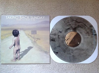 Taking Back Sunday - Where You Want To Be (2nd Press, Clear w/ Black Smoke /109) Victory Records