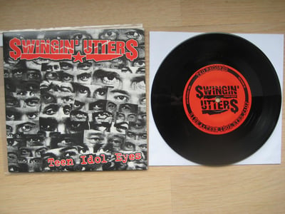 Swingin' Utters: Teen Idol Eyes (TKO Records 1999 / black / red lyric sheet) /2,700