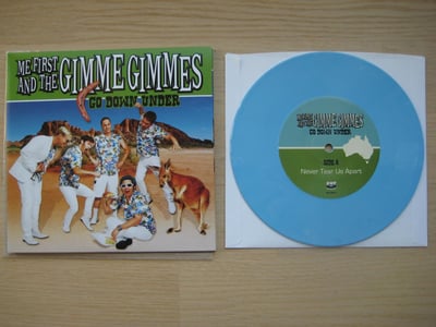 Me First And The Gimme Gimmes: Go Down Under 2x7'' (Fat Wreck Chords 2011 / green + blue / gatefold cover) /1,017