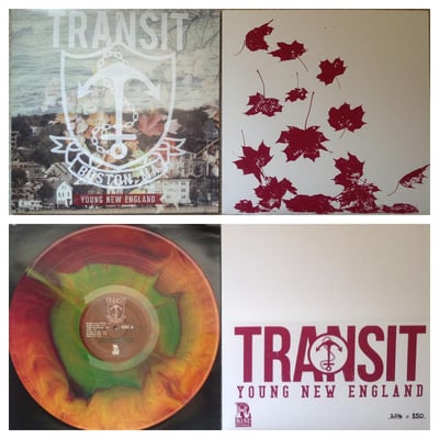 Transit - Young New England (1st Press, Gold/Green/Red Starburst /1200 *Limited Silk-Screened Cover 206/350) Rise Records
