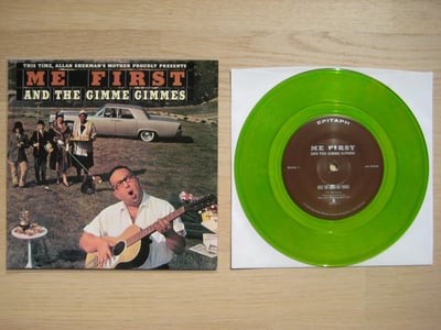 Me First And The Gimme Gimmes: Bowling Bag 7'' #02 - Billy (Epitaph Records 1996 / lime green)