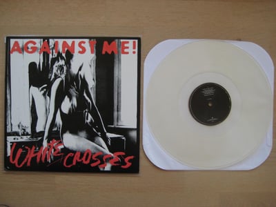 Against Me!: White Crosses (Sire Records 2010 / clear / lyric sheet / download code) /500