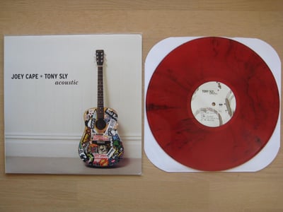 Joey Cape / Tony Sly: Acoustic (Fat Wreck Chords 2012 / red w/ black swirl / insert / classic color repress) /377