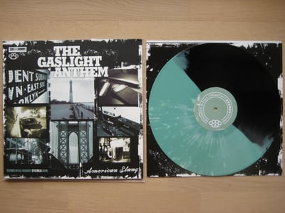 The Gaslight Anthem: American Slang (SideOneDummy Records 2010 / black/green split w/ white splatter / gatefold) /500