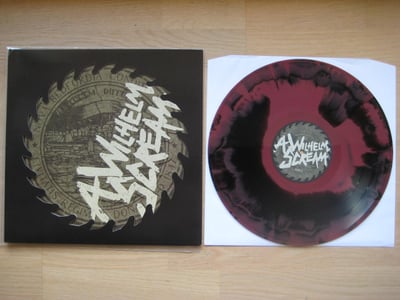 A Wilhelm Scream: s/t EP (Paper + Plastick Records 2009 / brick w/ black swirl / lyric sheet / die-cut cover / gatefold) /333