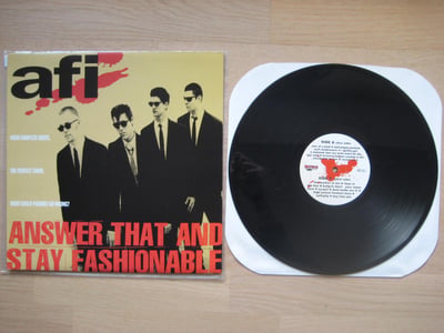 AFI: Answer That And Stay Fashionable (Nitro Records 1997 / black / 4th press)