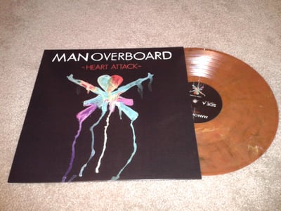 Man Overboard - Heart Attack | Red Marble | /300 | 2013 | RISE 199-1