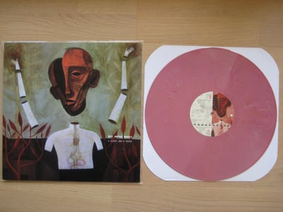 Hot Water Music: A Flight And A Crash (No Idea Records 2012 / light & dark pink split / lyric sheet / 16th press)