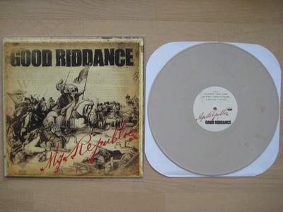 Good Riddance: My Republic (Fat Wreck Chords 2006 / tan / lyric sheet / sticker) /220