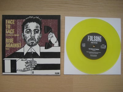 Face To Face / Rise Against: Split 7'' (Folsom Records 2011 / yellow) /1,500