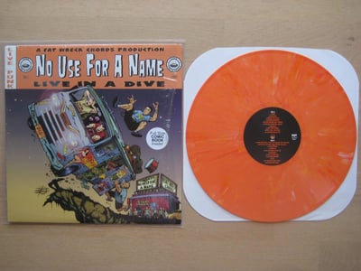 No Use For A Name: Live In A Dive (Fat Wreck Chords 2001 / orange / insert / comic book) /320