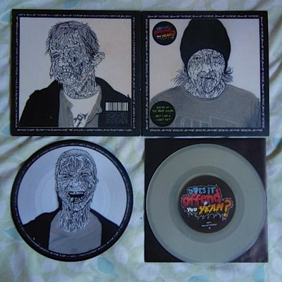 Does It Offend You, Yeah? - Dawn Of The Dead (Virgin 2008, 2x7", Glow in the Dark Vinyl + Picture disk)