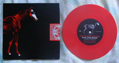 The White Stripes - Rag and Bone (NME/XL Records 2007, Red w/ etched B-side)
