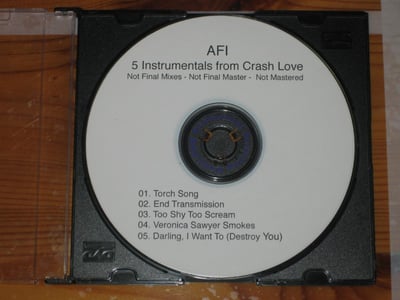 AFI Crash Love 2009 Universal US 5 Instrumentals