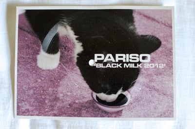 Pariso ‎– Black Milk 2012 (Tangled Talk Records 2013, Postcard Flexi-disc [7" long] /250)