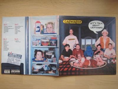 Lagwagon: Let's Talk About Leftovers 2xLP (Cargo Records 2002 / yellow w/ green splatter + yellow w/ red splatter) /3,000