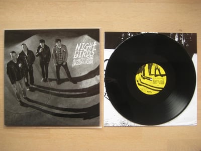 Night Birds: Born To Die In Suburbia (Grave Mistake Records 2013 / black / download code / promo poster / 2 stickers / zine ad) /1,580